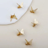 Gold Butterfly Hair Clips | Delicate Metal Hair Accessories | Set of Butterfly Bobby Pins